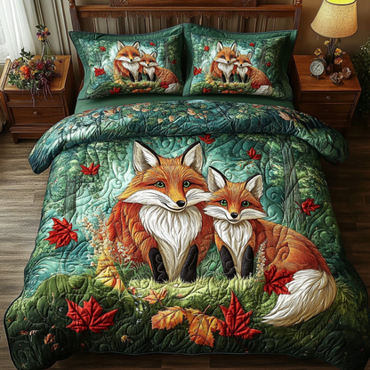 Wild Snuggle 3-Piece Quilted Bedding Set NCU0VH5096