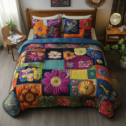 Wild Soul 3-Piece Quilted Bedding Set NCU0PT7040