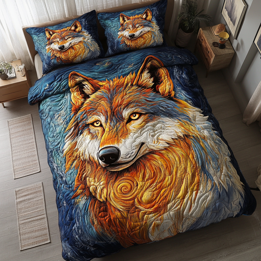 Wild Spirit 3-Piece Quilted Bedding Set NCU0DK4441