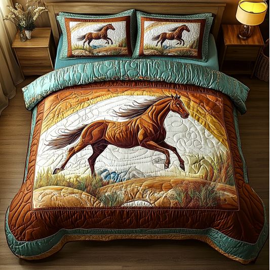 Wild Spirit 3-Piece Quilted Bedding Set NCU0DK5340