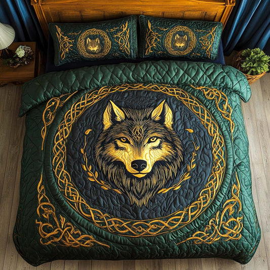 Wild Spirit 3-Piece Quilted Bedding Set NCU0NT2405