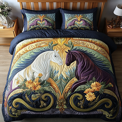 Wild Spirit 3-Piece Quilted Bedding Set NCU0VH2914