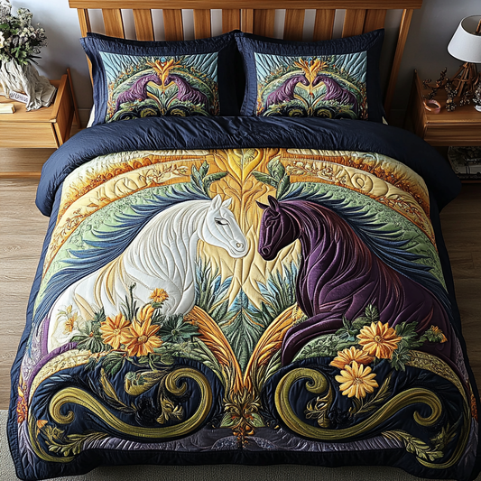 Wild Spirit 3-Piece Quilted Bedding Set NCU0VH2914