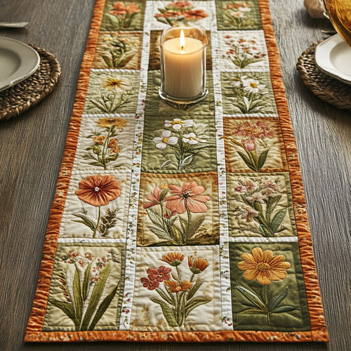 Wild Stitch Quilted Table Runner NCU0VH5260