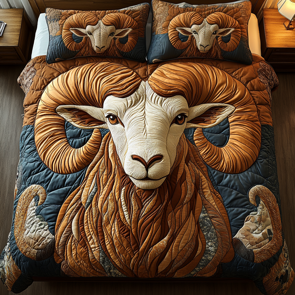 Wild Strength 3-Piece Quilted Bedding Set NCU0DK6577