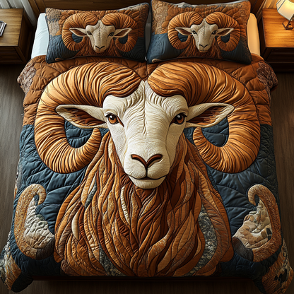 Wild Strength 3-Piece Quilted Bedding Set NCU0DK6577