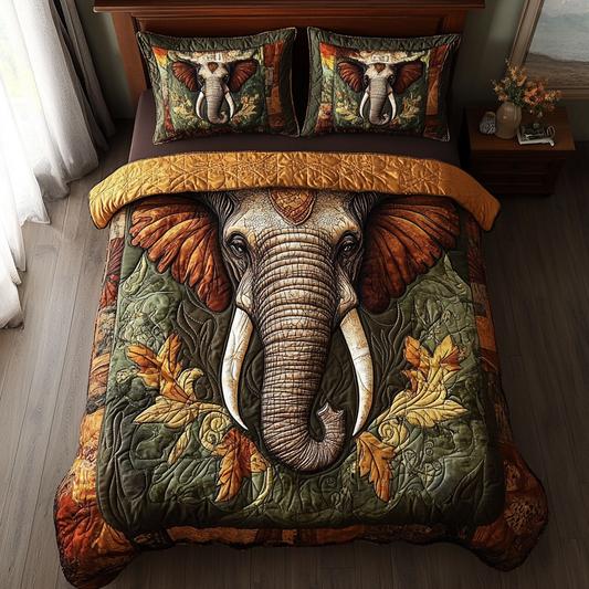 Wild Strength 3-Piece Quilted Bedding Set NCU0DK6819