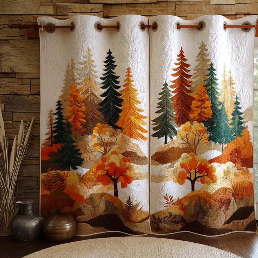 Wild Timber Quilted Curtains NCU0DV8553