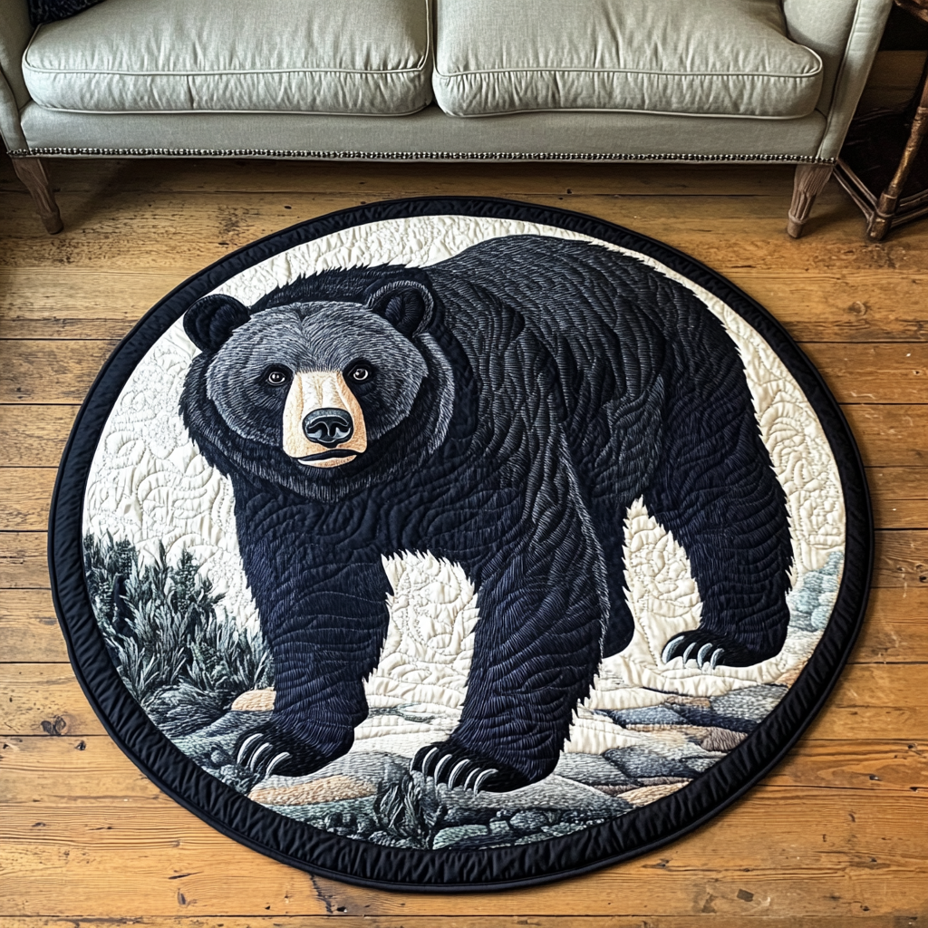Wild Tracks Quilted Round Mat NCU0DK6528