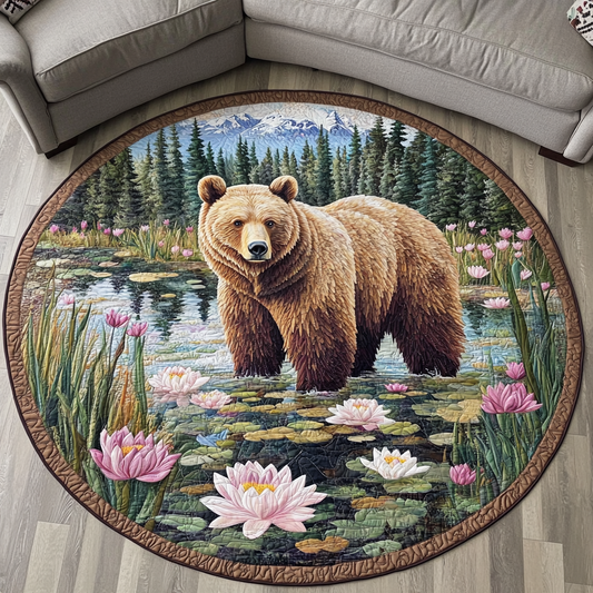 Wild Tracks Quilted Round Mat NCU0VH4867