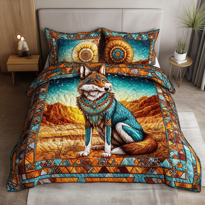 Wild Trail 3-Piece Quilted Bedding Set NCU0DK6593