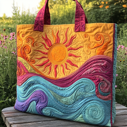 Wild Waves Quilted Tote Bag NCU0VL2807