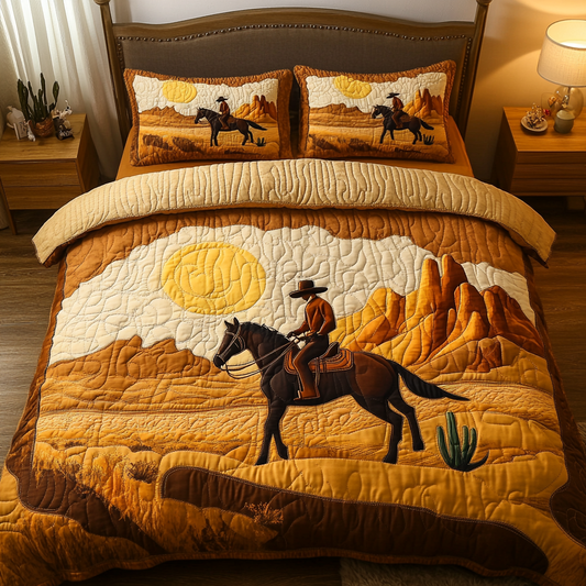 Wild West 3-Piece Quilted Bedding Set NCU0DK6756