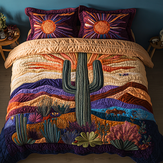 Wild West 3-Piece Quilted Bedding Set NCU0VH3423