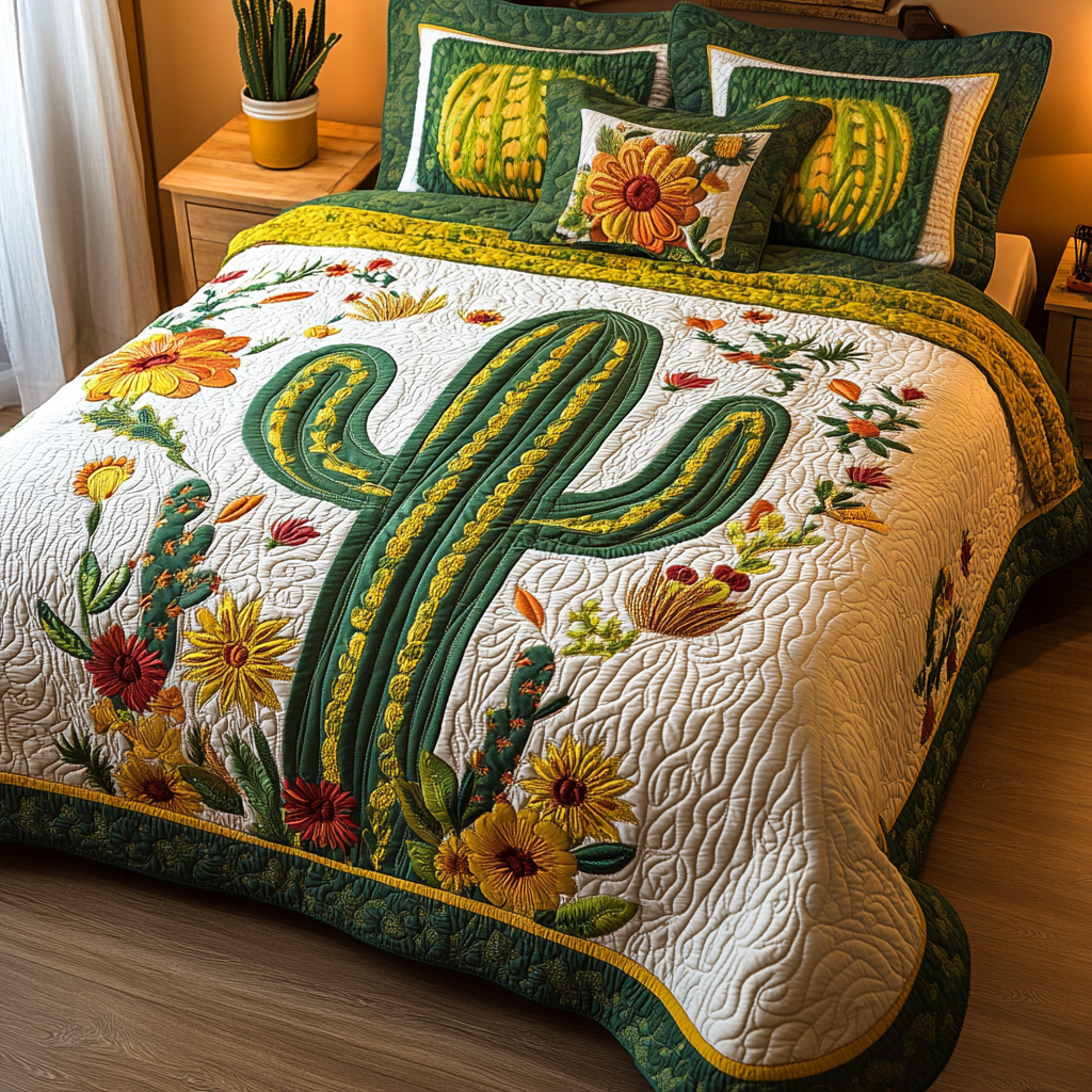 Wild West 3-Piece Quilted Bedding Set NCU0VH5992