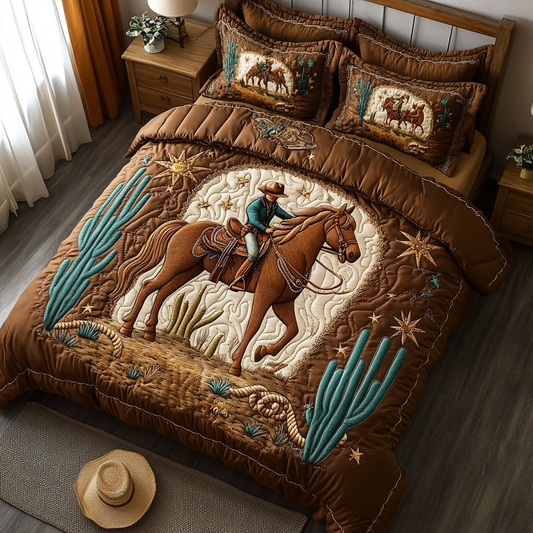 Wild West Haven 3-Piece Quilted Bedding Set NCU0VH3163