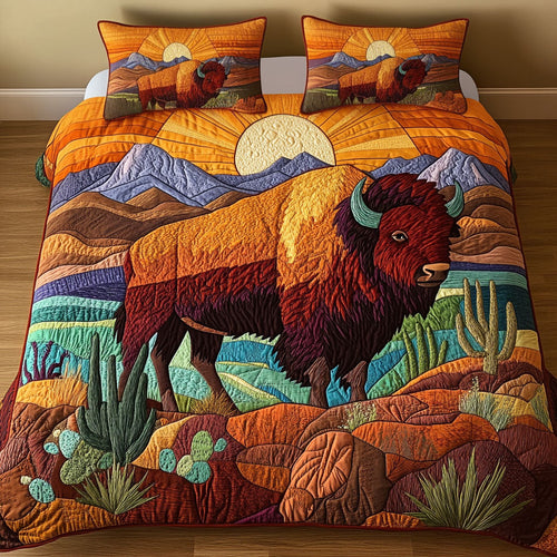 Wild West Legacy 3-Piece Quilted Bedding Set NCU0NT4422
