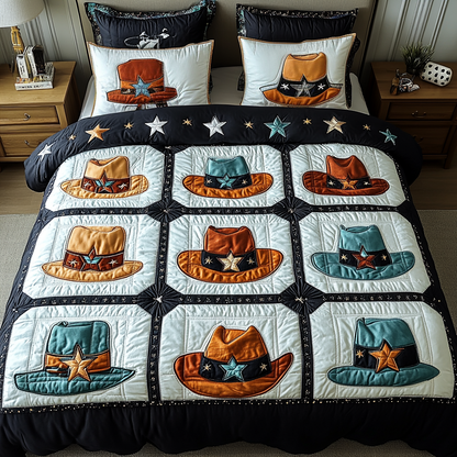 Wild West Wonders 3-Piece Quilted Bedding Set NCU0DK2412