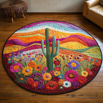 Wild West Wonders Quilted Round Mat NCU0DV4110