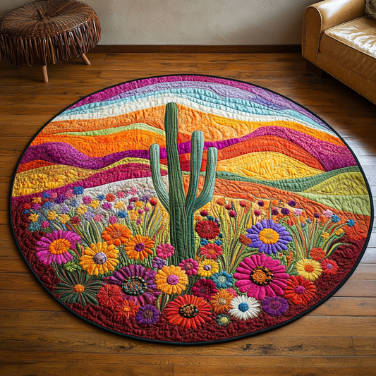 Wild West Wonders Quilted Round Mat NCU0DV4110