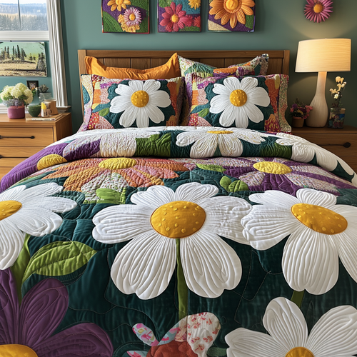 Wild Whisper 3-Piece Quilted Bedding Set NCU0VH4856