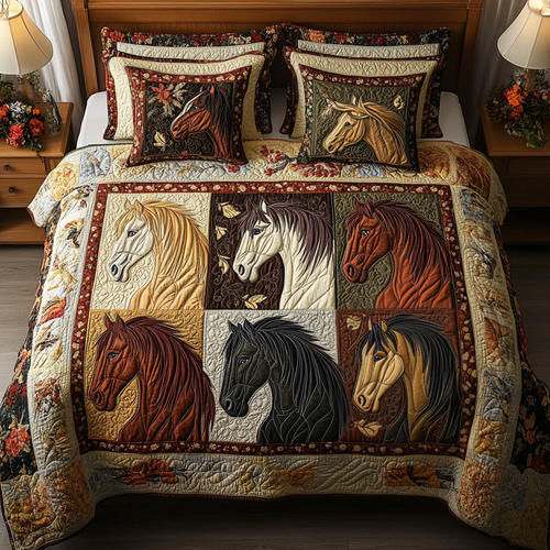 Wild Whispers 3-Piece Quilted Bedding Set NCU0VH1620