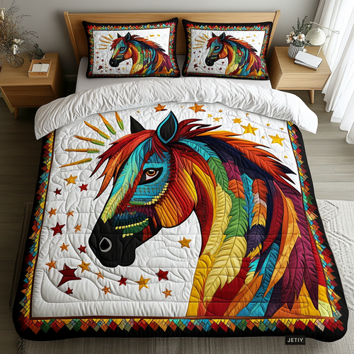 Wild Wind Harmony 3-Piece Quilted Bedding Set NCU0DK2356