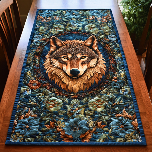 Wild Wolf Quilted Table Runner NCU0DK8132