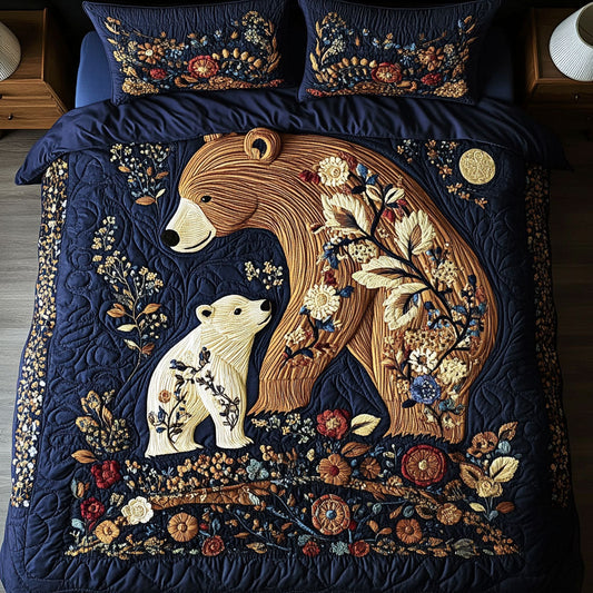 Wild Yet Warm 3-Piece Quilted Bedding Set NCU0NT2850