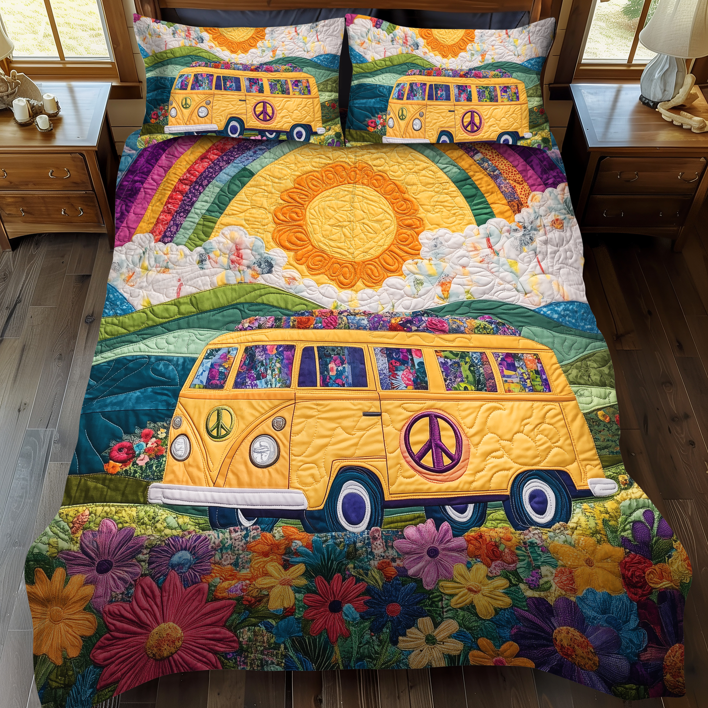 Wild and Free 3-Piece Quilted Bedding Set NCU0VL667