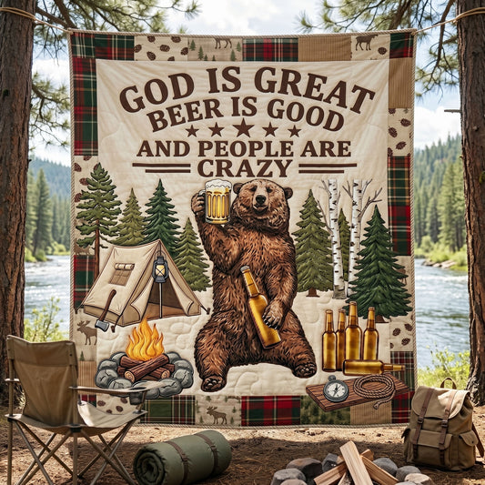 Wilderness Brew Quilted Blanket NCU0VL3576