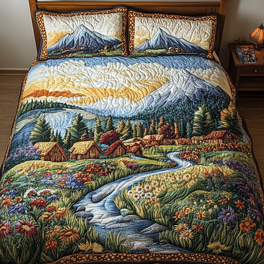 Wilderness Camp 3-Piece Quilted Bedding Set NCU0VH5735