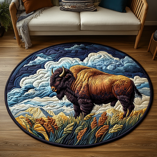 Wilderness Escape Quilted Round Mat NCU0VH4506
