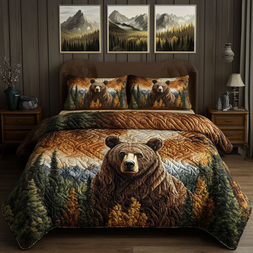 Wilderness Haven 3-Piece Quilted Bedding Set NCU0PT3448