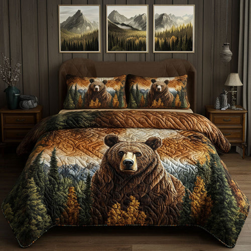 Wilderness Haven 3-Piece Quilted Bedding Set NCU0PT3448