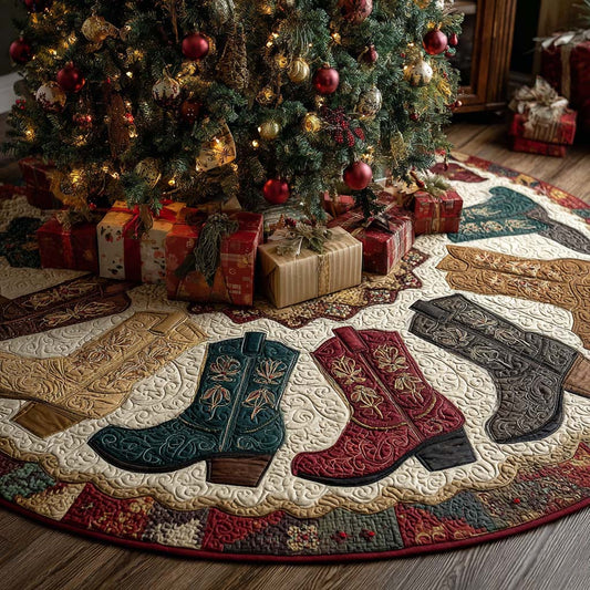 Wilderness Kick Christmas Quilted Tree Skirt NCU0NT11216