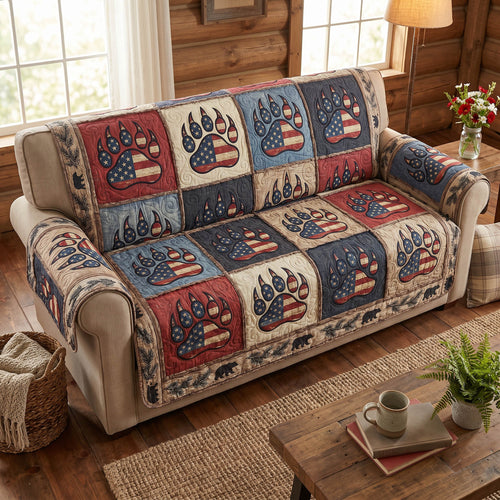 Wilderness Paws Quilted Sofa Cover NCU0TD2805