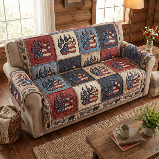 Wilderness Paws Quilted Sofa Cover NCU0TD2805