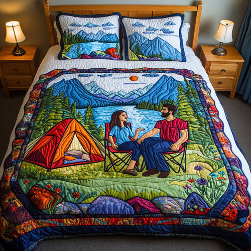 Wilderness Romance 3-Piece Quilted Bedding Set NCU0NT2630