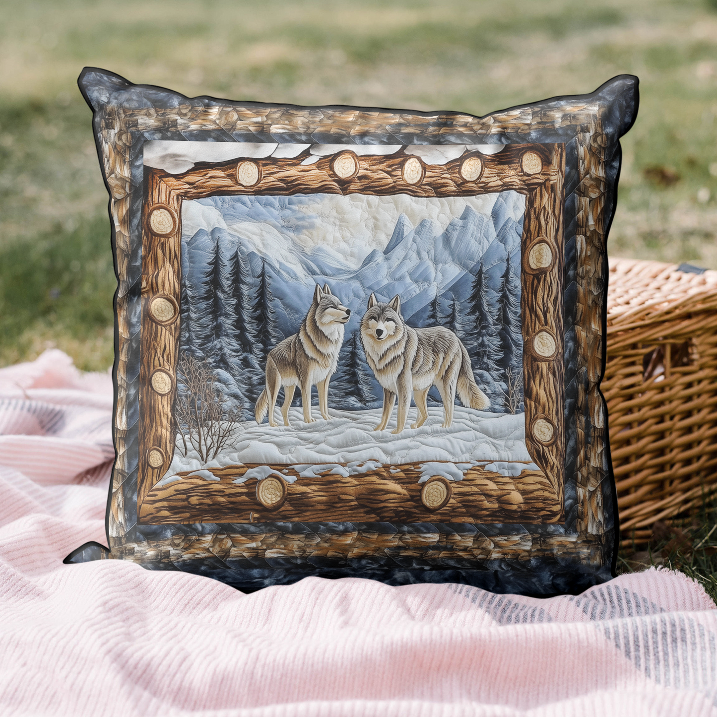 Wilderness Spirit Quilted Pillow Case NCU0DK5691