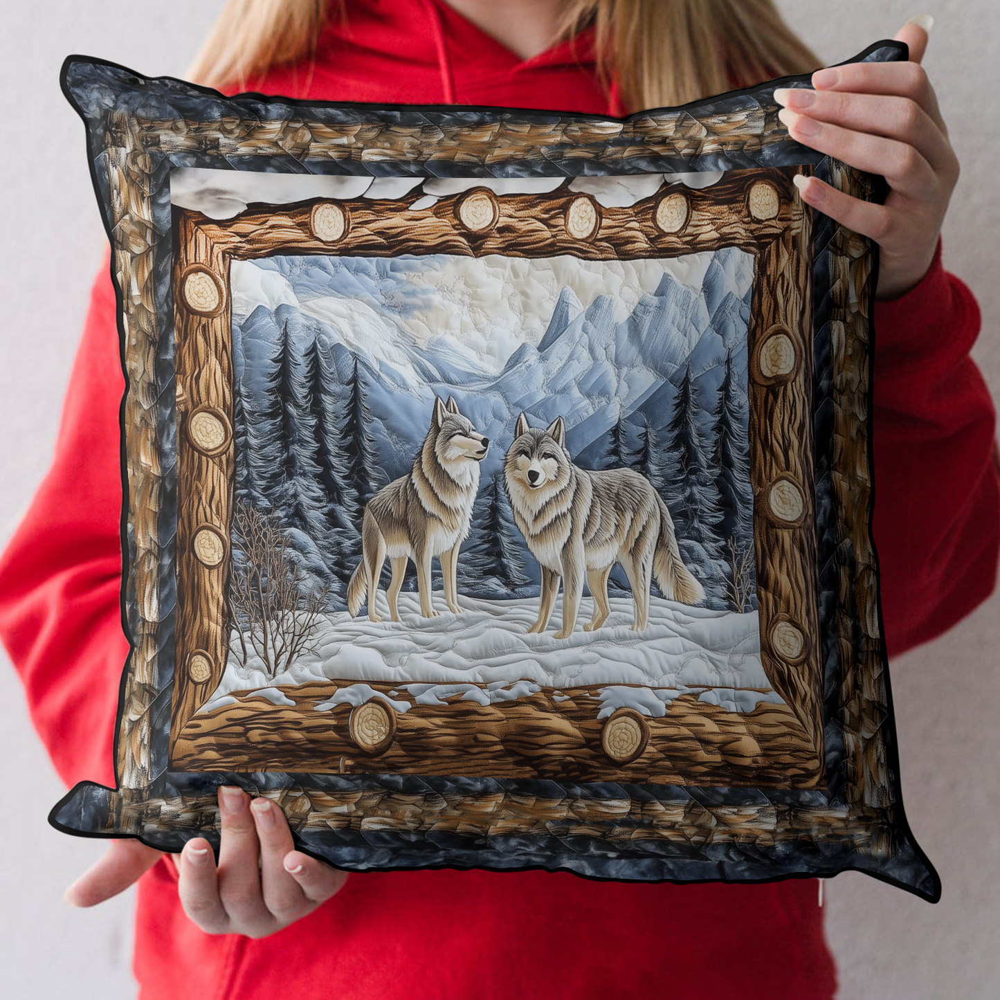 Wilderness Spirit Quilted Pillow Case NCU0DK5691