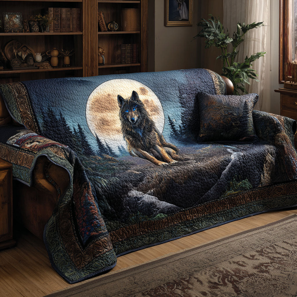 Wolf Quilted Sofa Cover NCU0VT328