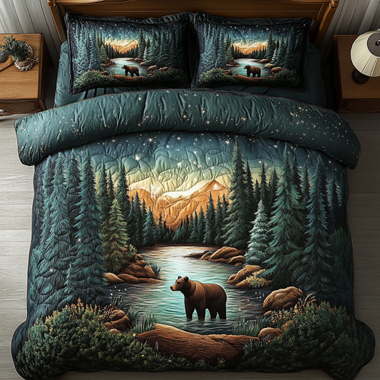 Wilderness Touch 3-Piece Quilted Bedding Set NCU0VH2366