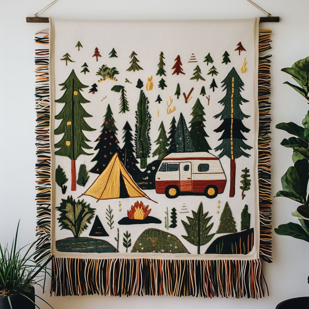 Wilderness Van Life Woven Sofa Blanket NCU0NT4764