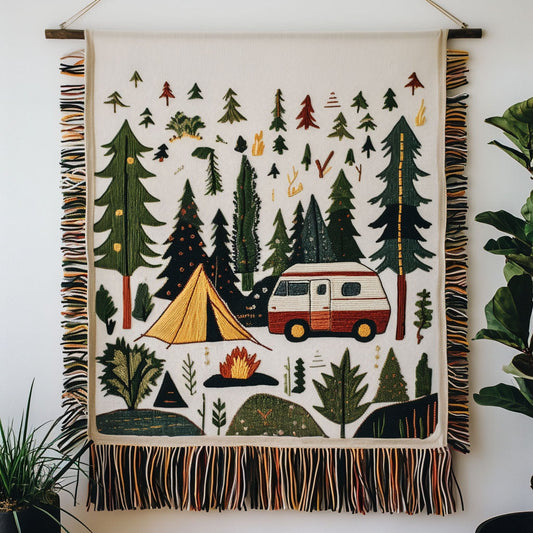 Wilderness Van Life Woven Sofa Blanket NCU0NT4764