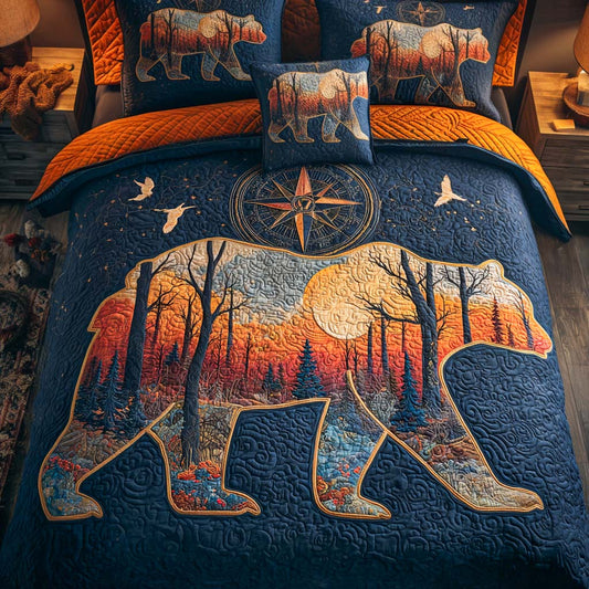 Wilderness Walk 3-Piece Quilted Bedding Set NCU0NT7867