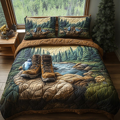 Wilderness Way 3-Piece Quilted Bedding Set NCU0DV7815