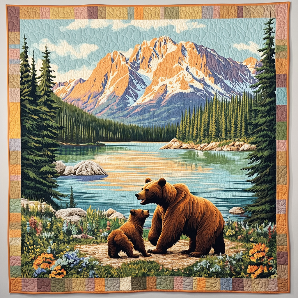 Wilderness Wonders Art Quilt Hanging NCU0TL969