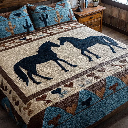 Wildfire Hearts 3-Piece Quilted Bedding Set NCU0PT11054