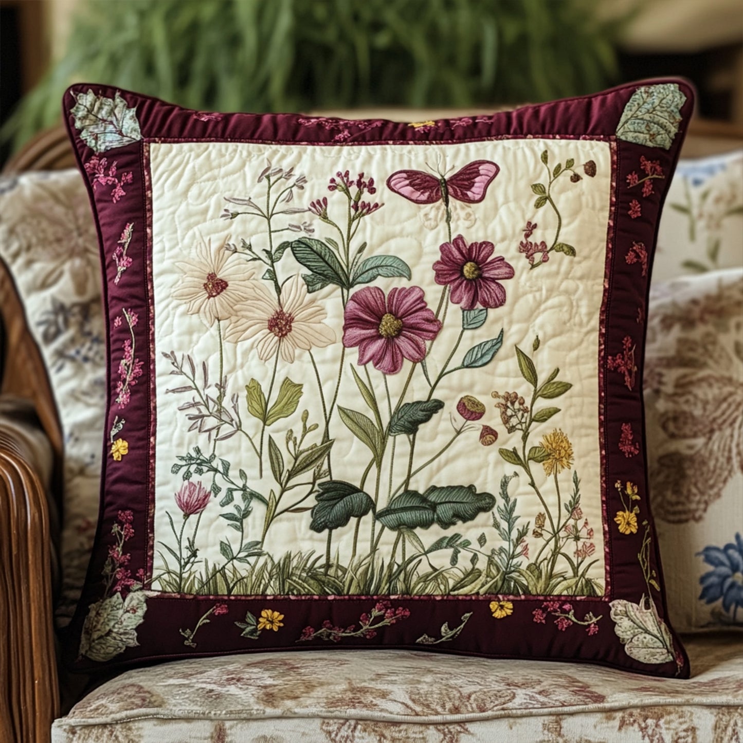 Wildflower Dreams Quilted Pillow Case NCU0PT7008